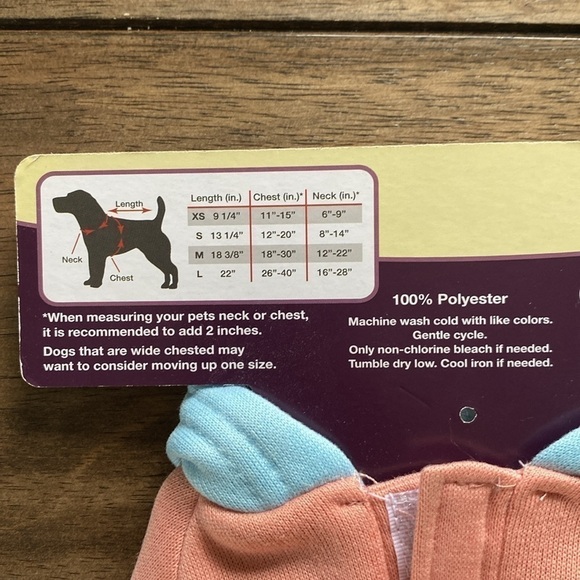 Heart To Tail Colorblock Pet Sweatshirt X-Small Yorkie Chihuahua Teacup NWT - Picture 8 of 8